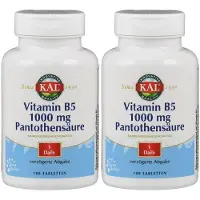 Supplementa GmbH Vitamin B5 1000 mg Pantothensäure KAL Tabletten 2x 2x100 St