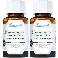 Naturafit Magnesium 150 organischer 4-fach Komplex 2x 2x60 St Kapseln