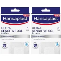 Hansaplast Ultra Sensitive Wundverband 8x10 cm XXL 2x 2x5 St Pflaster