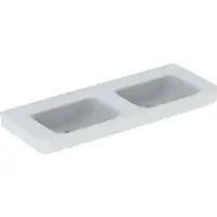 Geberit 501713008 Renova Plan Doppelwaschtisch 130x48cm
