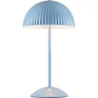 Markslöjd Zin Tischleuchte, blau, Eisen, Höhe 35,5 cm, G9 - , Zin, Blau, für Wohnzimmer, Metall