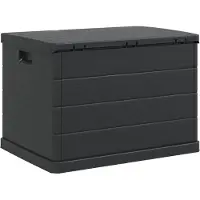 vidaXL Gartenlagerbox Kunststoff 77,5 x 54,5 x 53 cm Anthrazit
