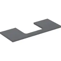Geberit Waschtisch-Platte One 120x3x47cm, lava/lackiert m, AS mit.