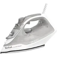 Tefal Express Steam FV2863E1, Dampfbügeleisen, Keramik-Bügelsohle, 1,9 m, 200 g/min, Weiß, Grau, 30 g/min