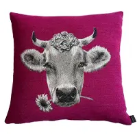 PAD Dekokissen "MOO" Made in Europe, Kissenhülle ohne Füllung, 1 Stück, Tiermotiv, 45x45 cm