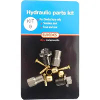 Elvedes Hydraulikadapterset für Vorder- und Hinterradbremse Edelstahl 9 : M9 Flange bolt + M8