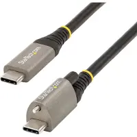 StarTech.com .com USB-C Kabel 1m, Schraubensicherung, 10Gbps, 100W, 8K