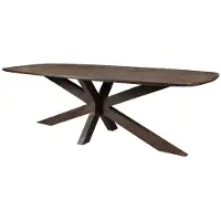 Natur24 Tisch Lissabon 105 x 240 x 76 cm Mangoholz Braun