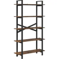 vidaXL Bücherregal 5 Ebenen 100 x 33,5 x 178 cm Holzwerkstoff