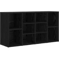 vidaXL Schuhbank 103 x 30 x 54,5 cm Holzwerkstoff Schwarz Eichen-Optik