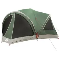 vidaXL Familienzelt für 10 Personen Grün und Grau 460 x 430 x 214 cm