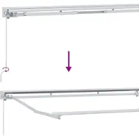 vidaXL Manueller Markisenrahmen mit LEDs Gelb und Weiß 3,5 x 2 m