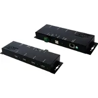 EXSYS EX-6002PoE - Geräteserver - 4 Anschlüsse - 10Mb LAN, USB, 100Mb LAN, GigE, USB2.0 (EX-6002POE)