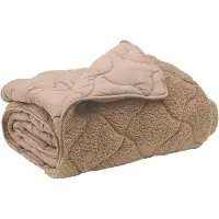 vidaXL Ganzjahresbettdecke 155 x 220 cm Keine Taupe Atmungsaktiv