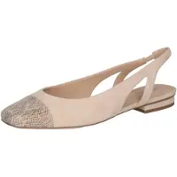 Peter kaiser 79440 471, Peeptoes & Slingpumps in Beige, Leo-Look für Damen, Größe 39