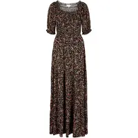 Apricot Maxikleid "Geblümtes Paisley-Maxikleid" mit elastischen Details