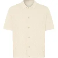 Blend Kurzarmhemd "Kurzarmhemd BHDeven", Herren, Gr. M, N-Gr, beige (bleached sand), Obermaterial: 60% Baumwolle CO. 40% Polyester PES., Hemden Kurzarmhemd