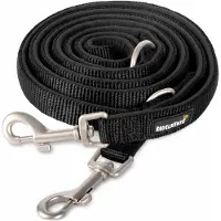 Rudelkönig Hundeleine Bella 15 mm Führleine 230 cm Gepolstert Schwarz