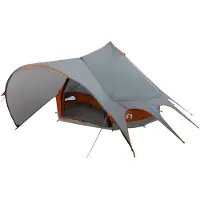 vidaXL Teepee Zelt für 5 Personen 5 Personen Grau und Orange