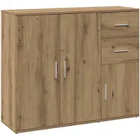 vidaXL Sideboard Artisan-Eiche 91 x 29,5 x 75 cm Holzwerkstoff