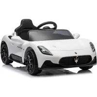 Sun baby Kinder Elektroauto Maserati GT Cabrio Kinderfahrzeug Kinderauto weiß