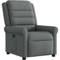 vidaXL Relaxsessel Dunkelgrau Stoff