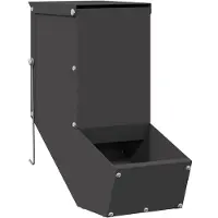 vidaXL Kaninchenfütterer Schwarz 12,5 x 26 x 28,5 cm