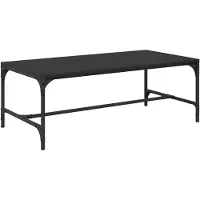 vidaXL Couchtisch Schwarz Eichen-Optik 100 x 50 x 35 cm Holzwerkstoff