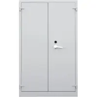 LÜLLMANN Aktenschrank 690250, aus Metall, feuerfest, abschließbar, 120 x 195 x 55 cm (B/H/T), lichtgrau