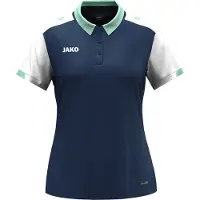 Jako Damen Polo Dynamic 6370D-915 L - Marine/Weiß/Minze - L