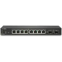 SonicWALL Switch SWS12-8POE - Switch - managed - 8 x 10/100/1000 (PoE) + 2 x Gigabit SFP - Desktop