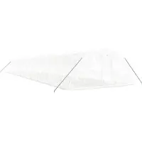 vidaXL Gewächshaus mit Stahlrahmen Weiß 110 m² 22x5x2,3 m