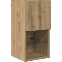 vidaXL TV-Wandregale Wandmontiert 4 pcs Artisan-Eiche Holzwerkstoff