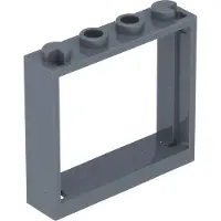LEGO : Fensterrahmen mit Scheibe, je 10 Stück