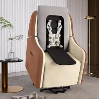 COMHOMA Elektrischer Relaxsessel Massagesessel mit Power Lift, mit SL-Massagefunktion, Ruhesessel Fernsehsessel Fernbedienung mit USB-Anschluss für Se