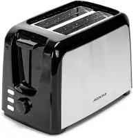 Aigostar 8433325417581, 2 Scheibe(n), Schwarz, Edelstahl, Polycarbonat (PC), Polypropylen (PP), 750 W, 220 - 240 V, 50/60 Hz