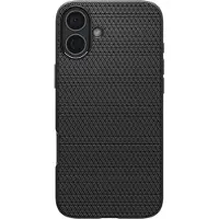 Spigen Apple iPhone 16 Hülle - Silikon - - Backcover/Soft Case - Schwarz