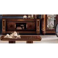 AEA Wohnwand Vitrine rtv Sideboard Schrank Wand Rokoko Design Barock arredoclassic