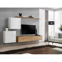 AEA Moderne Wohnwand Wohnzimmer Designer Sideboard TV Ständer 4tlg. Neu