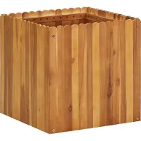 vidaXL "Rabatt" Garten-Hochbeet/Pflanzgefäß/Pflanzkübel - 50x50x50 cm Massivholz Akazie - Beete CC20025