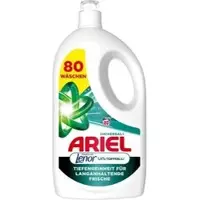 Ariel Waschmittel Universal+ Vollwaschmittel, flüssig, Touch of Lenor, 3,6 Liter, Waschladungen 80
