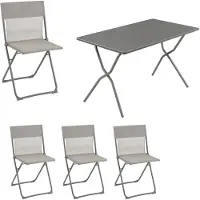 Lafuma Balcony Balkonmöbel-Set 5tlg. Batyline/Stahl 4 Personen