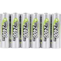 Ansmann Photo NiMH Akku Mignon AA, 2400 mAh, 1,2 Volt, 6er Sparpack, perfekt für Digitalkameras und Blitzgeräte