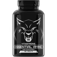 Vitastrong EAA Essenzielle Aminosäuren , 8 EAA mit BCAAs Verzweigtkettige Aminosäuren Leucin, L-Lysin, L-Tryptophan, 120 Tabletten für Pre-Workout, Intra-Workout, Post-Workout