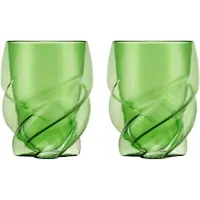 Bodum Doppelwandig Glas Pavina Paris Twisted Grün 270 ml (2er-Set)