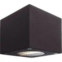 LIGHT IMPRESSIONS Up and Down LED Aussen Wandleuchte Cubodo, anthrazit, LED warmweiß