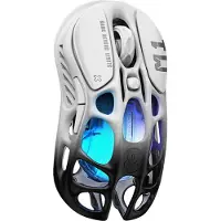 Gravastar Mercury M1 Pro, Beidhändig, Optisch, RF Wireless + Bluetooth + USB Type-C, 26000 DPI, Weiß, Grau, Schwarz
