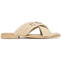 INUIKII Pantoletten Woven Crossed Stones 1004.003.0611 Hellbeige 39