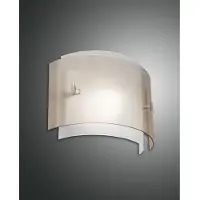FABAS LUCE Wandleuchte LB25 BELINDA Wand Glas amber E27