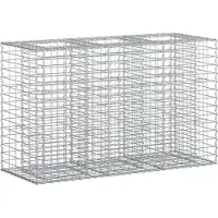 vidaXL Gabionen Hochbeet Silber
